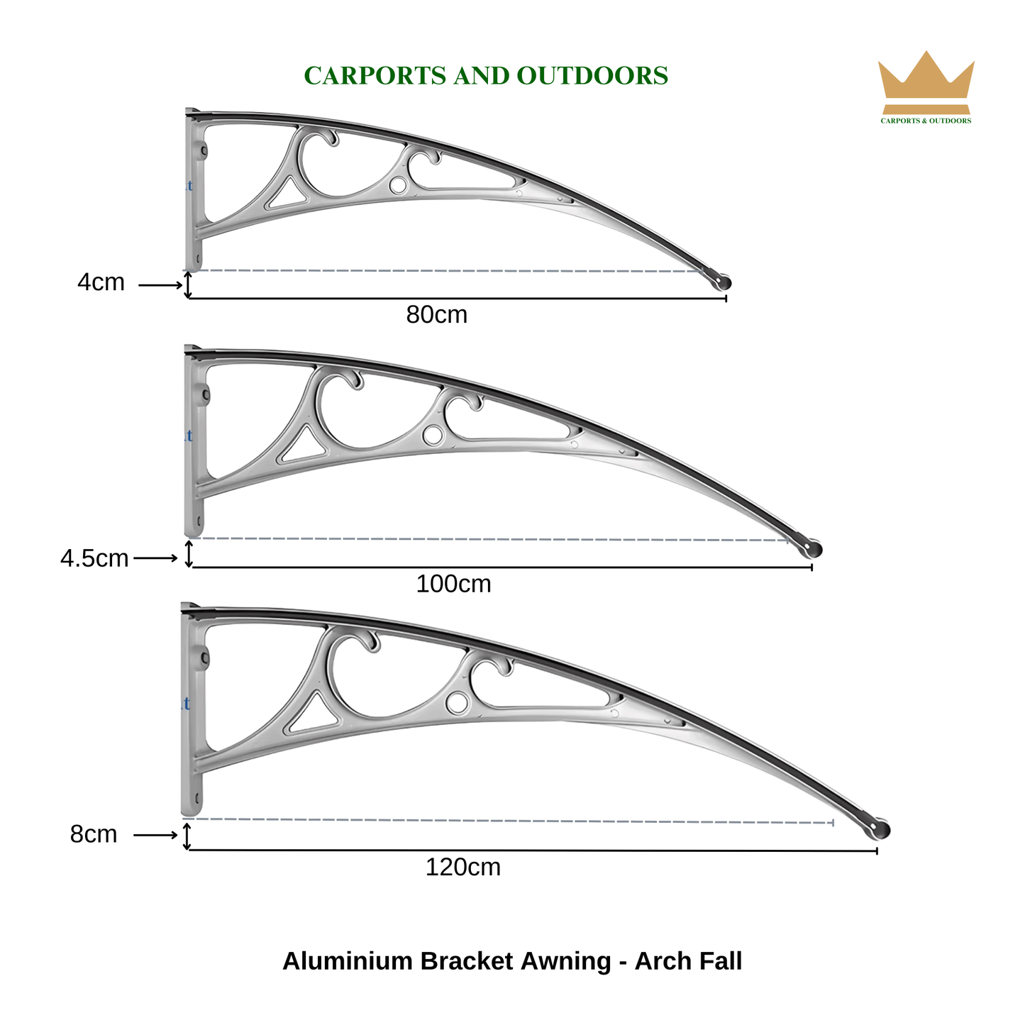 Aluminium Bracket Awning - COFFEE - Carports and Outdoors Aus