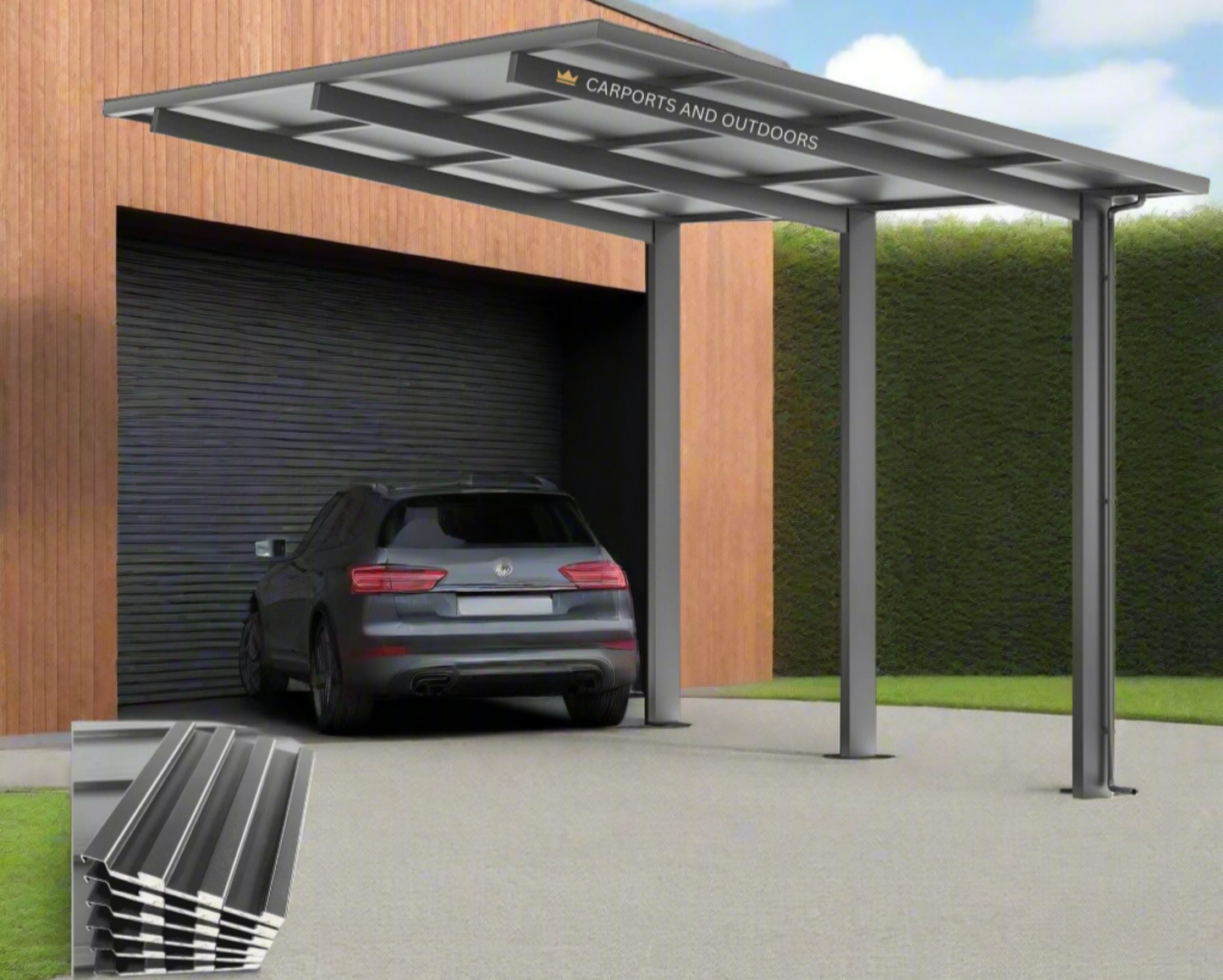 Insulated Carports & Pergolas - GREY - Carports and Outdoors Aus
