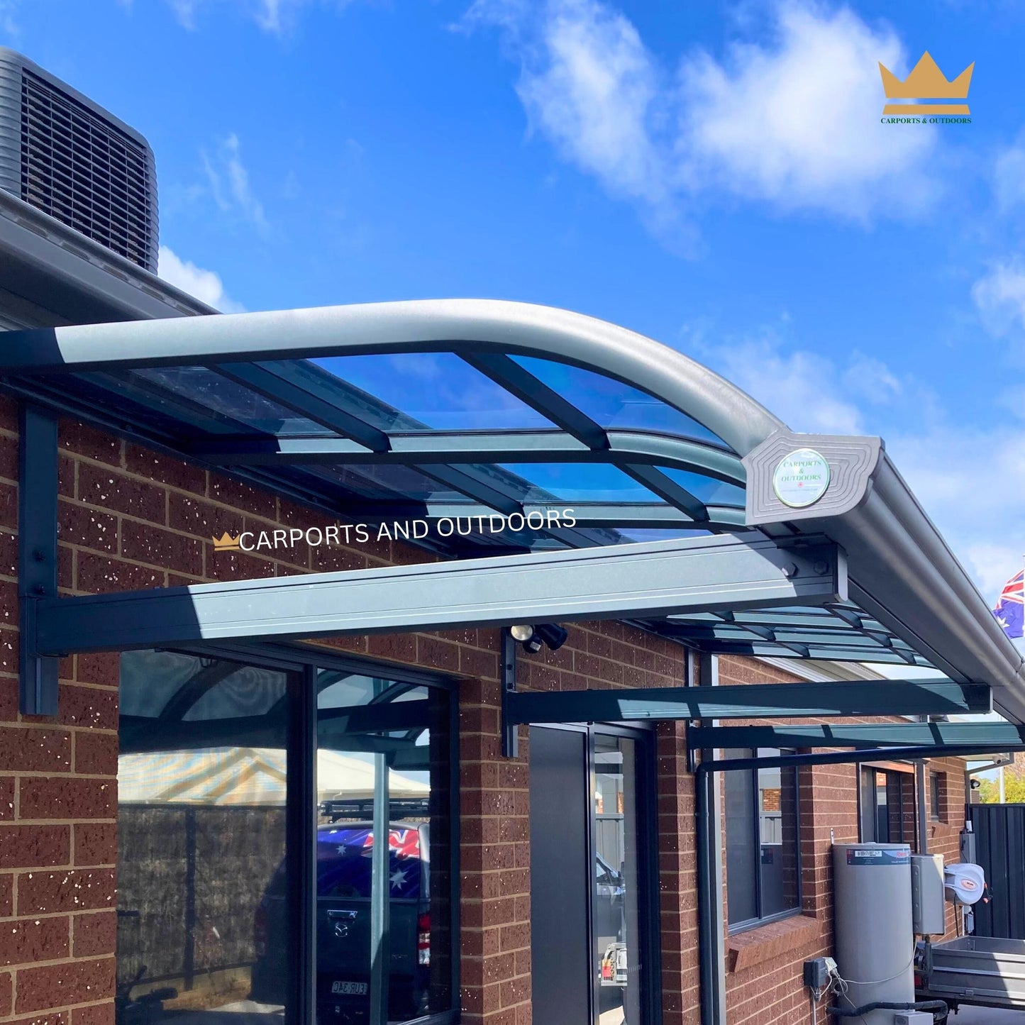 Aluminium Frame Awning - GREY - Carports and Outdoors Aus