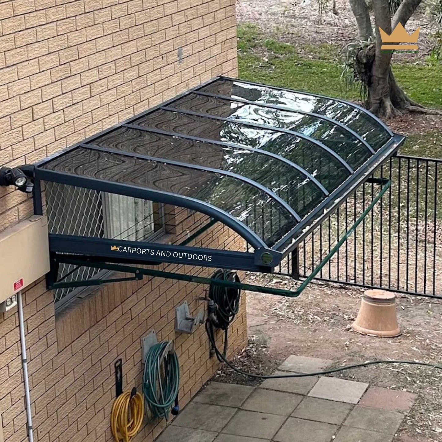 Aluminium Frame Awning - GREY - Carports and Outdoors Aus