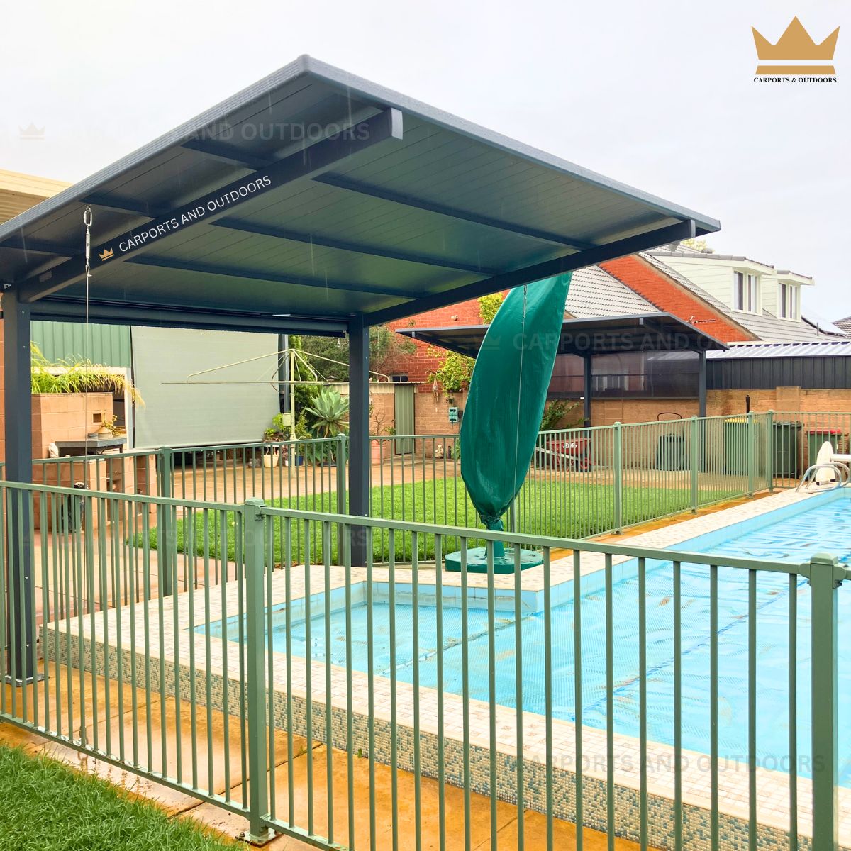 Insulated Carports & Pergolas - GREY