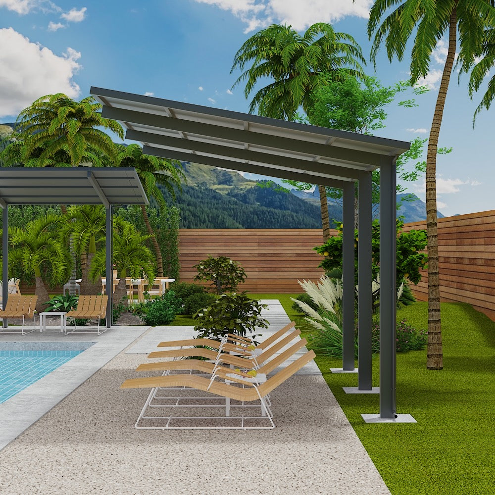 Insulated Carports & Pergolas - GREY