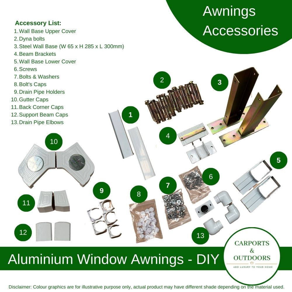 Aluminium Frame Awning - GREY - Carports and Outdoors Aus
