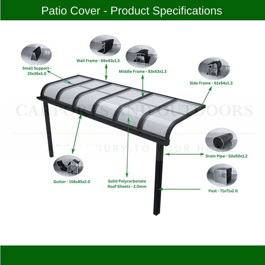Patio Cover Kit - WHITE - Carports and Outdoors Aus