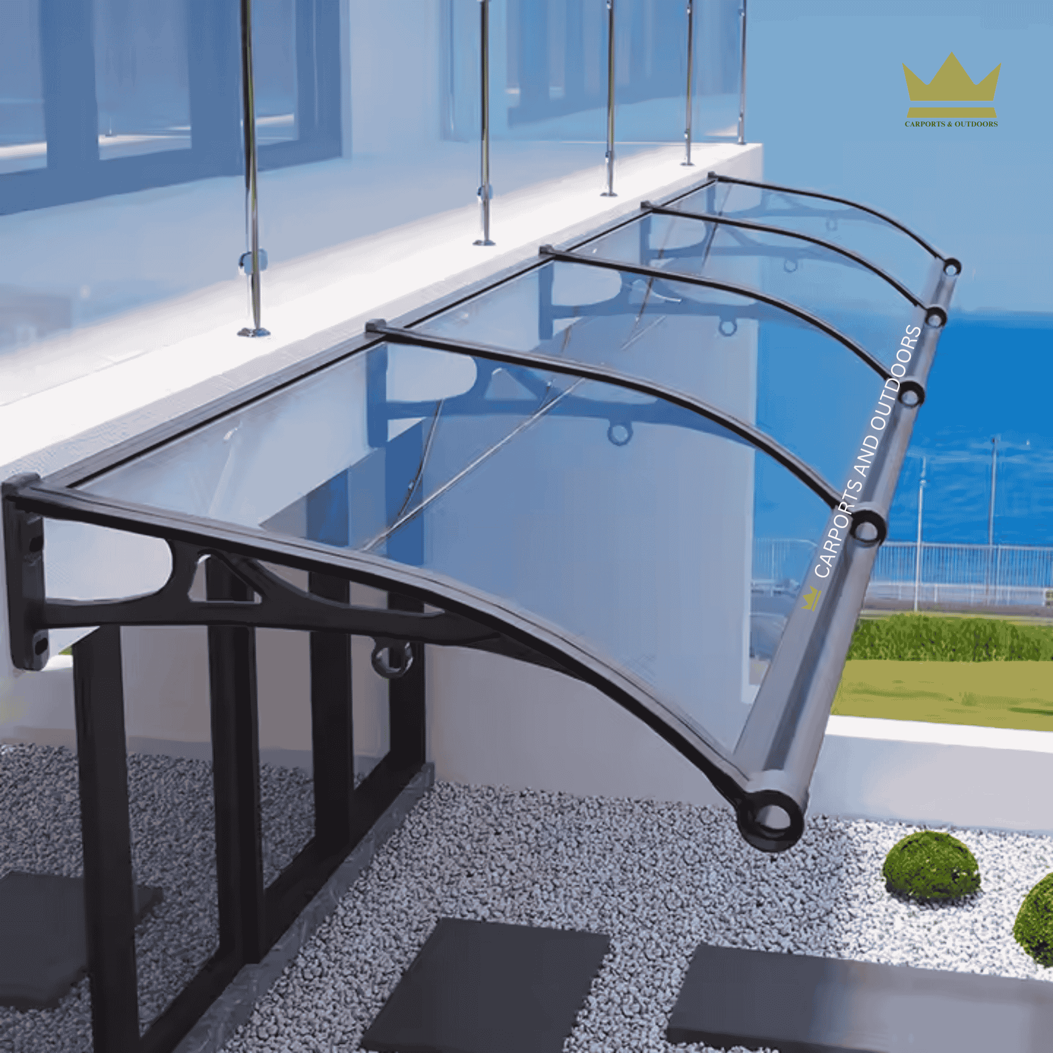 Aluminium Bracket Awning - GREY - Carports and Outdoors Aus