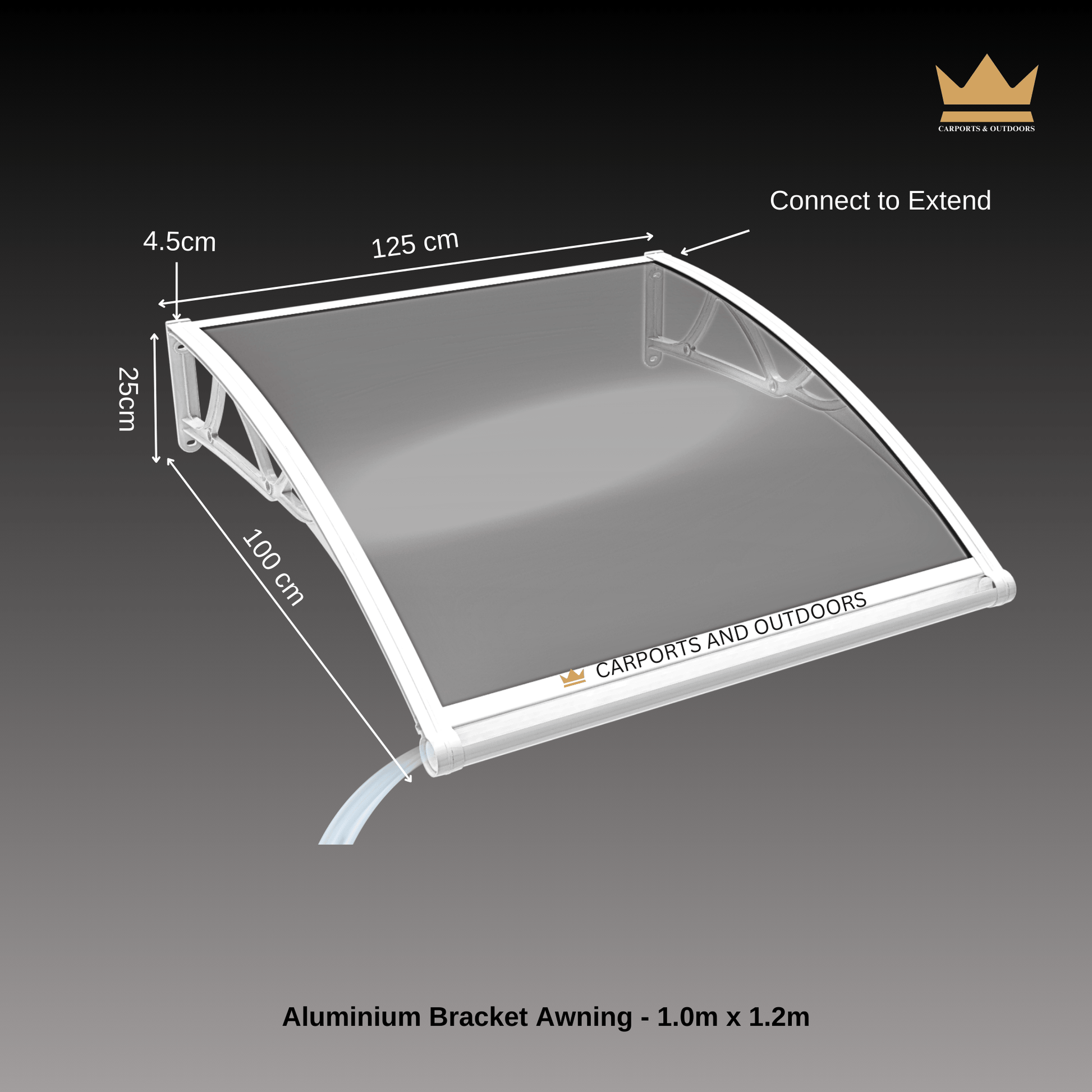 Aluminium Bracket Awning - COFFEE - Carports and Outdoors Aus