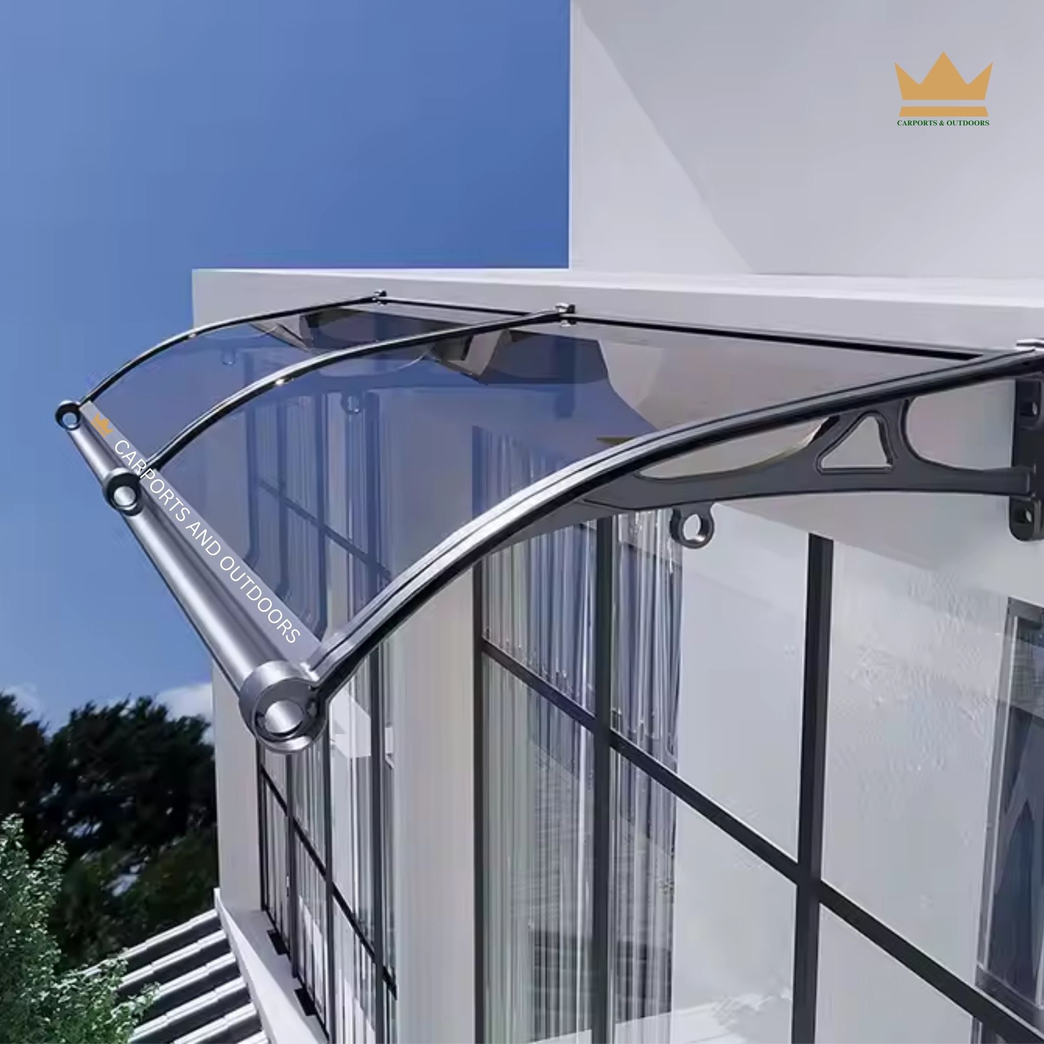 Aluminium Bracket Awning - GREY - Carports and Outdoors Aus