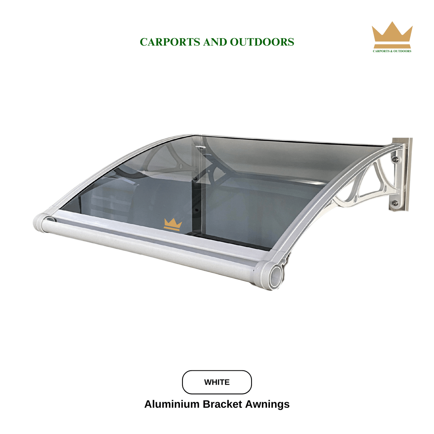 Aluminium Bracket Awning - WHITE - Carports and Outdoors Aus