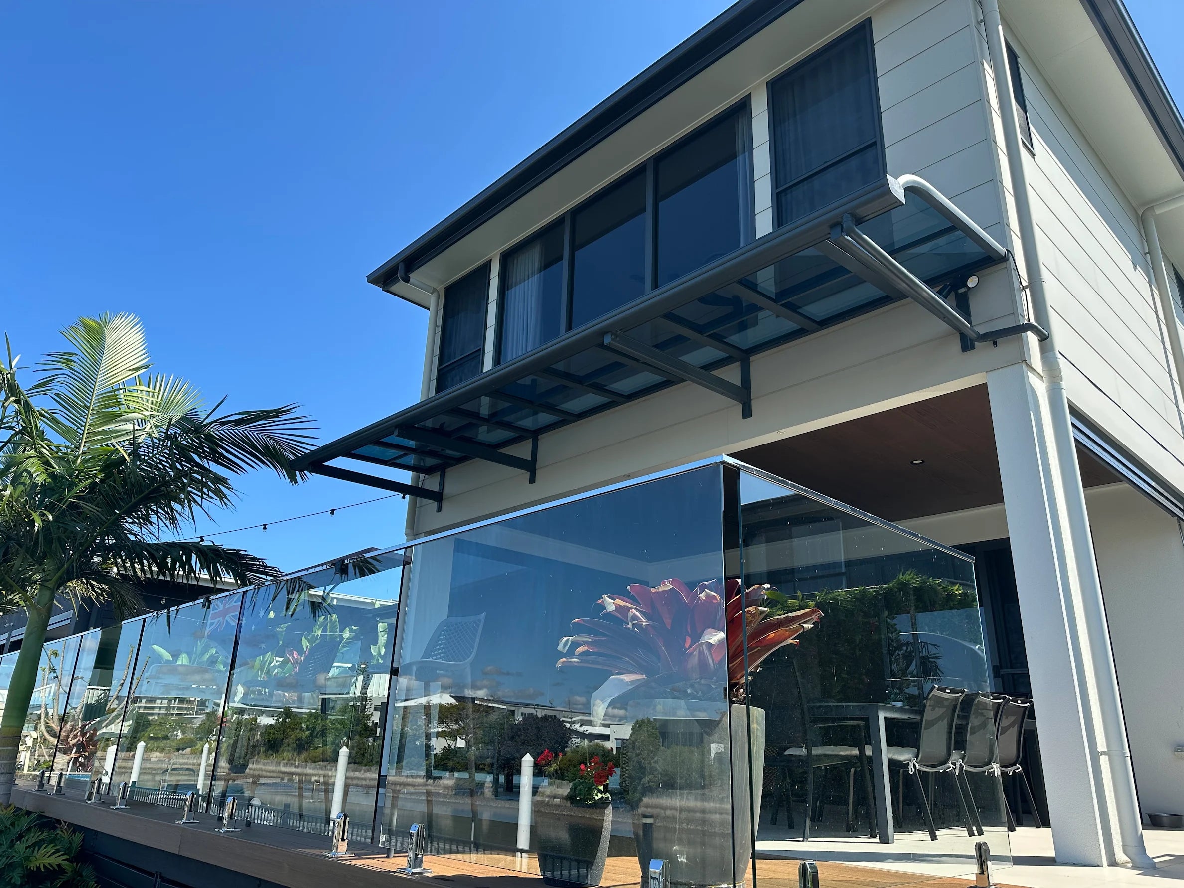 Aluminium Frame Awnings 1.5 x 6.0m Grey in Pelican Waters QLD 4551