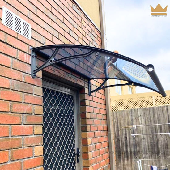Aluminium Door Awning 1.0m x 1.2m Grey in Roxburgh Park, VIC