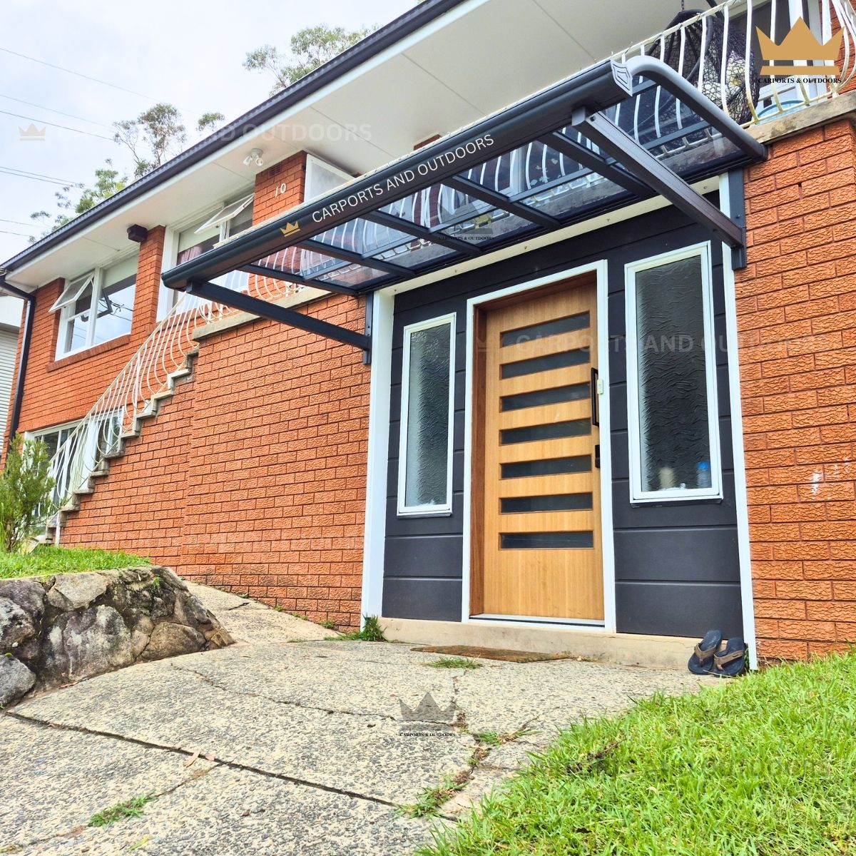 Aluminium Frame Awning Grey 1.5 x 3.0m in Waterfall, NSW
