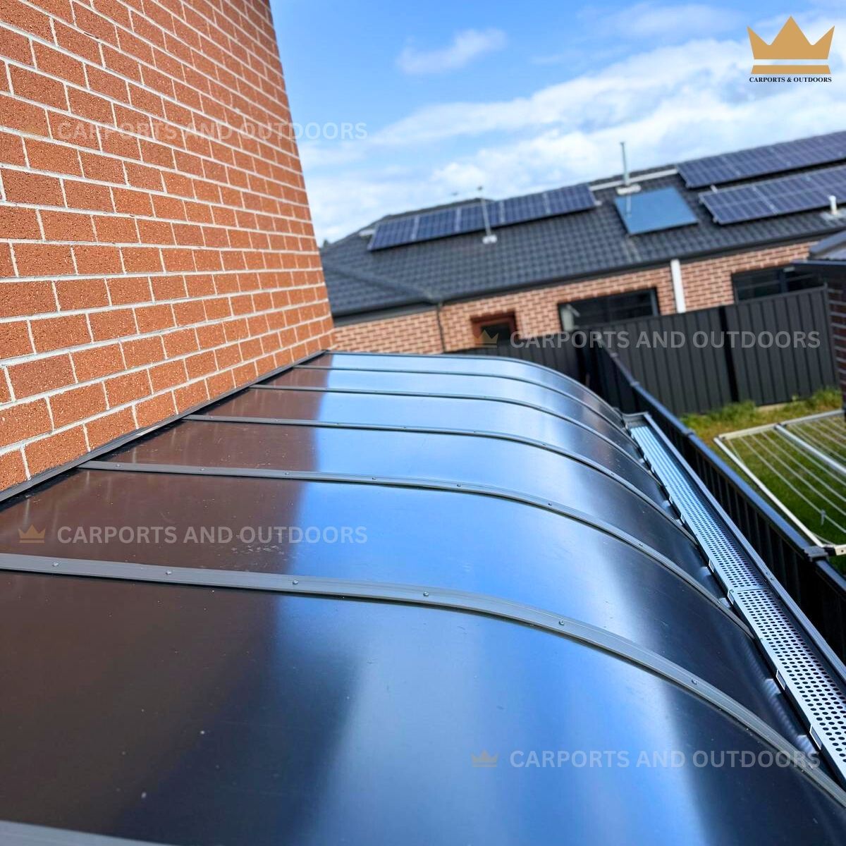 Top View - Light Grey Frost Sheet, 1.5m x 4.0m Patio Cover Grey in Melbourne, VIC