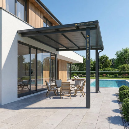 Insulated Pergola Grey 5 by Carports and Outdoors in Melbourne South