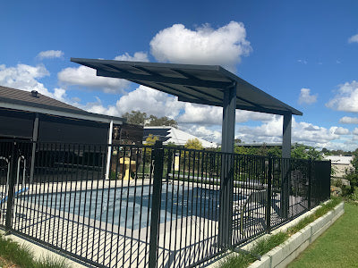 Insulated Pergola GREY 3.0m x 4.0m, Aluminium Pool Shade or Cantilever Pergola