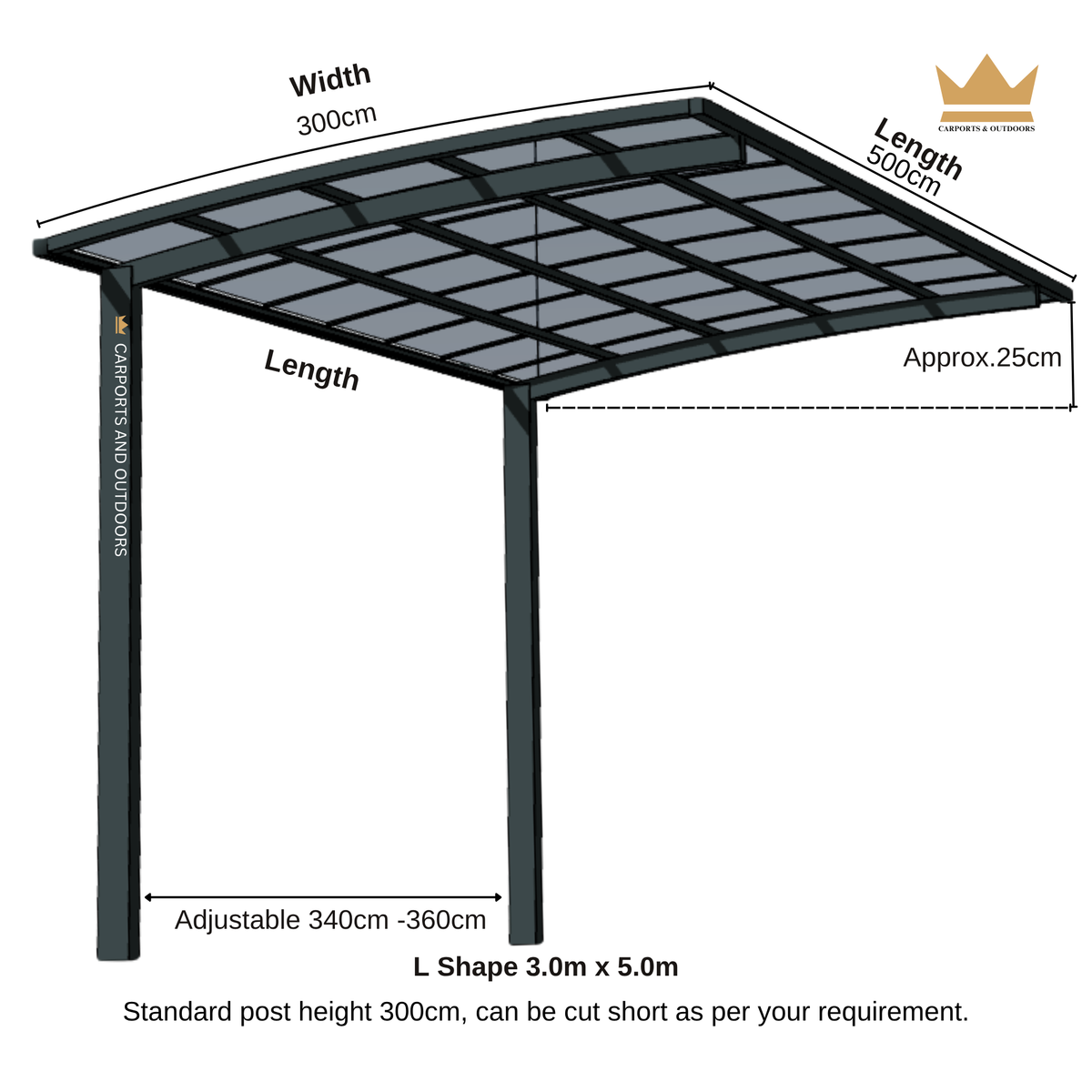 Aluminium Cantilever Pergola DIY KIT