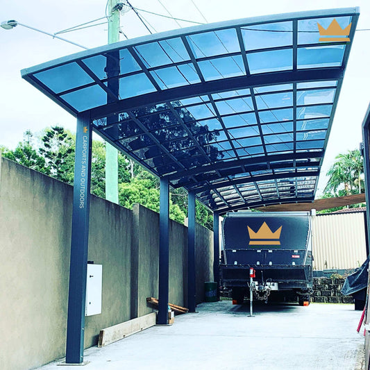 Custom L Shape Carports & Pergolas