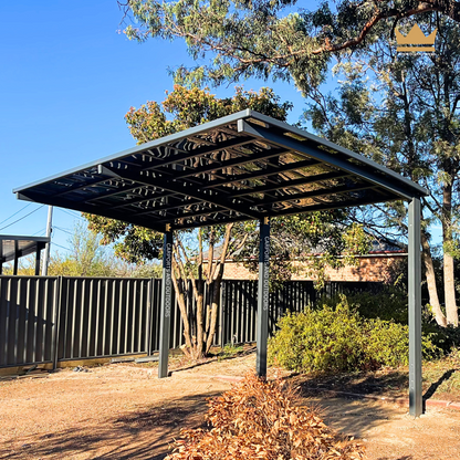 L Shape Cantilever Carport Kit - GREY