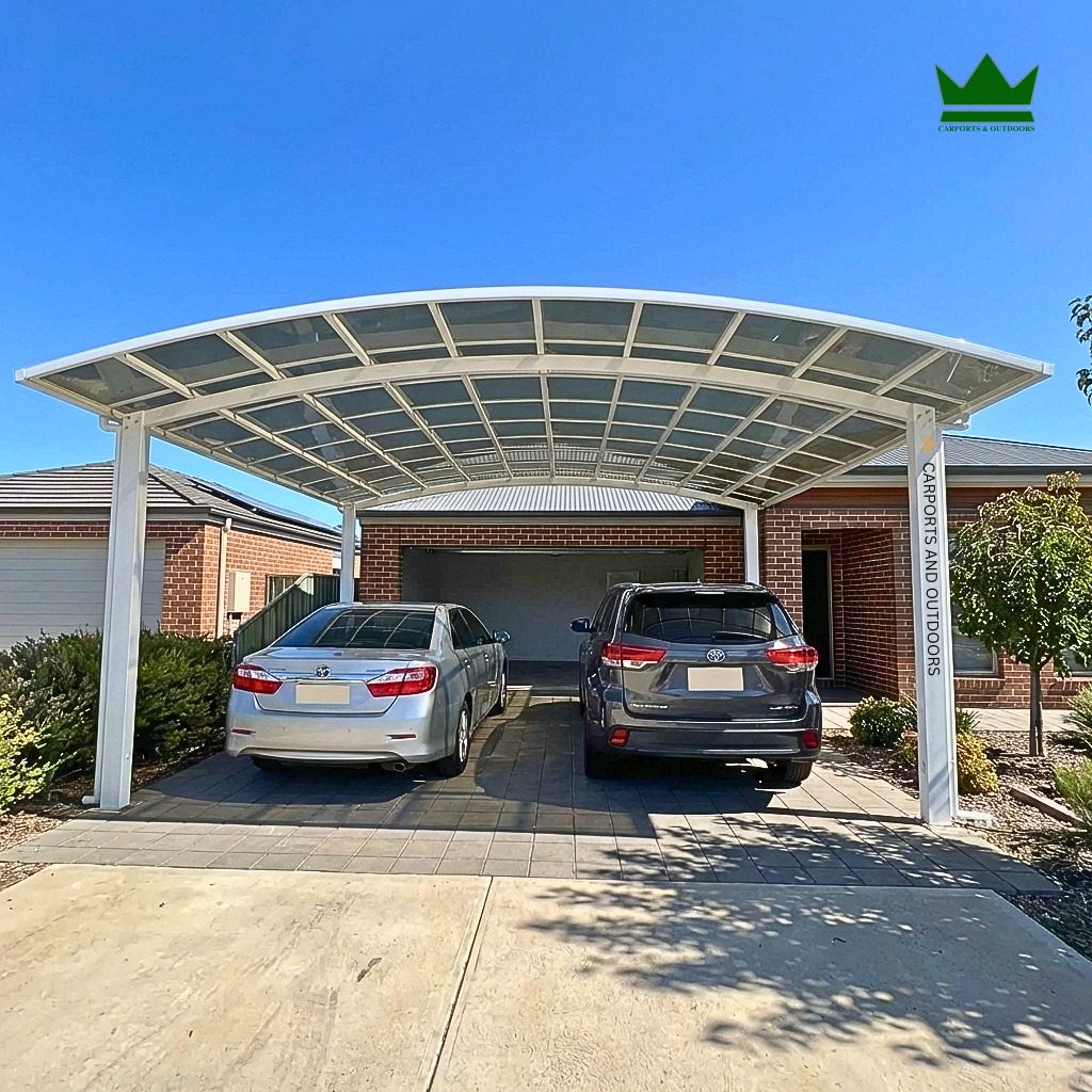 M Shape Double Carport - DIY kit in Melbourne