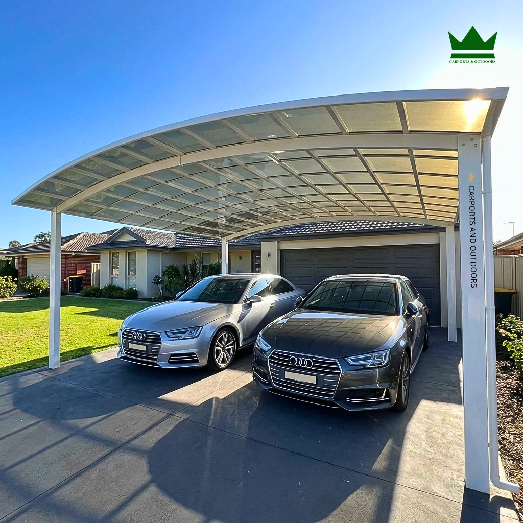 M Shape Double Carport - DIY kit in Geelong