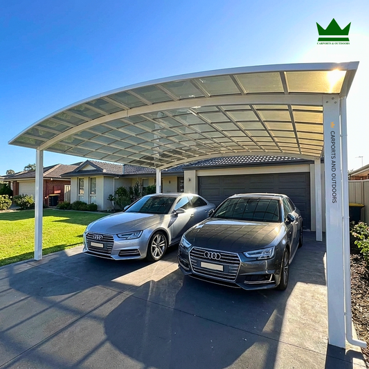 M Shape Double Carport - DIY kit in Geelong