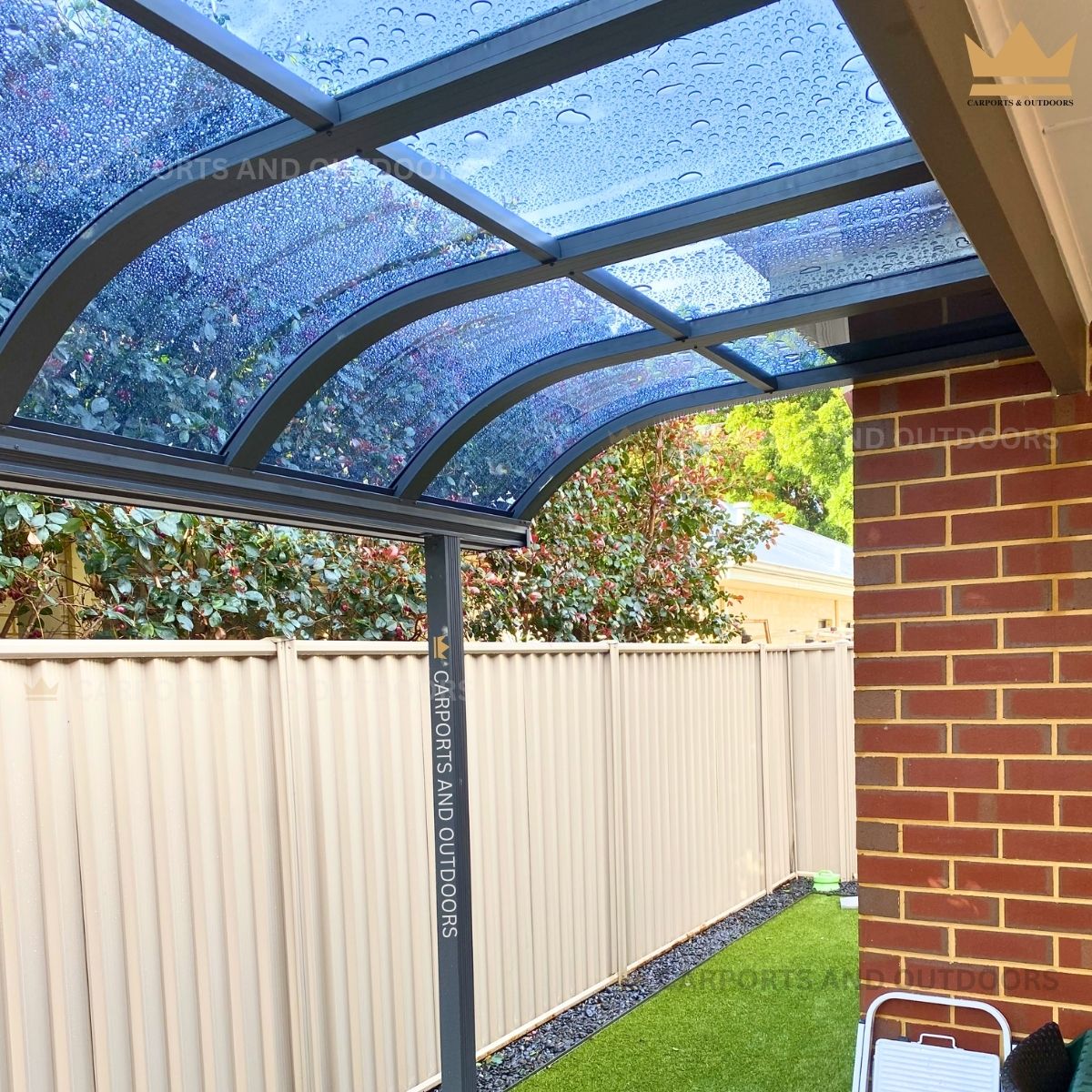 Patio Cover 1.5m x 4.0m Grey with Light Grey Frost - Coolbellup, WA