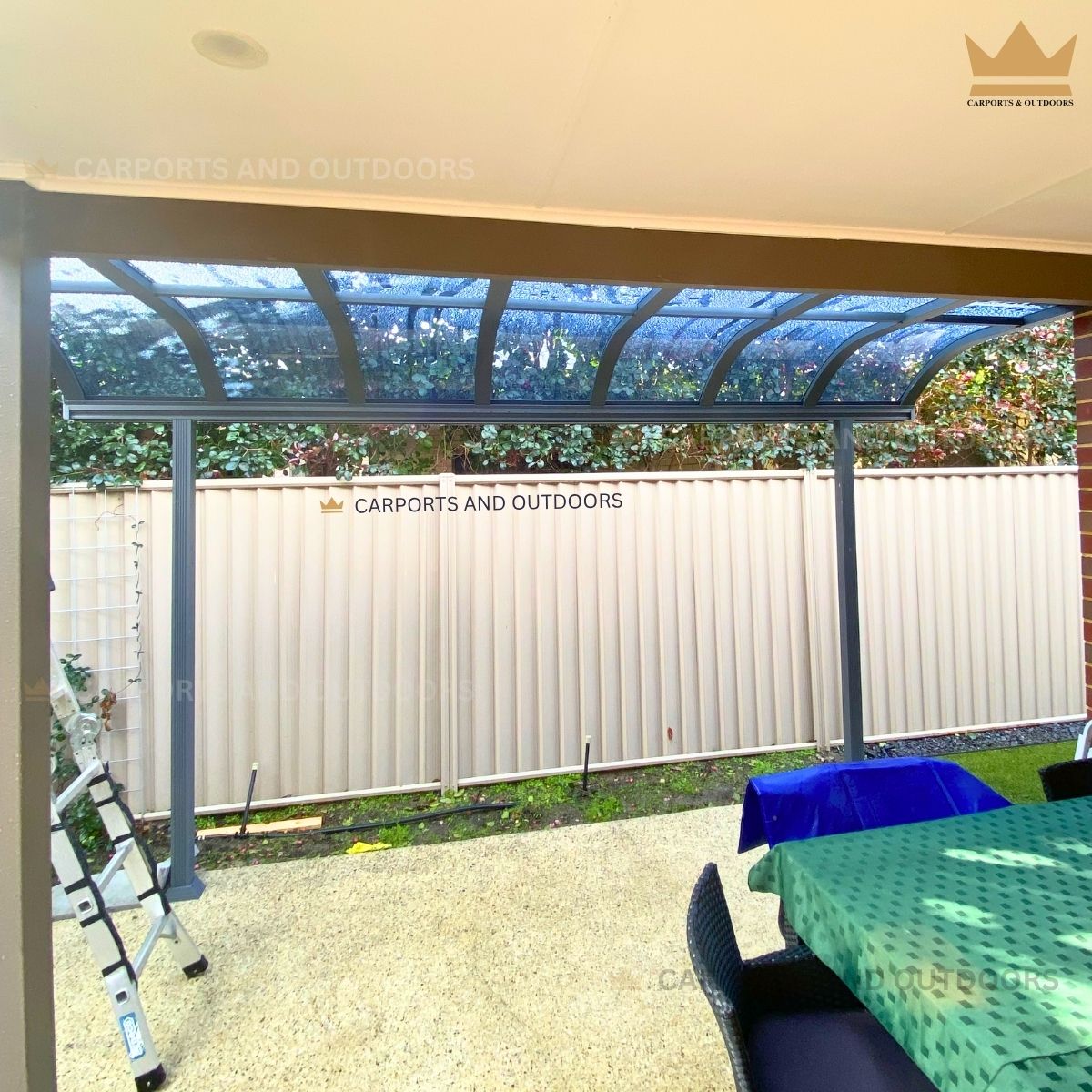 Patio Cover Kit 1.5 x 4m Grey with Light Grey installed in Coolbellup, WA 6163