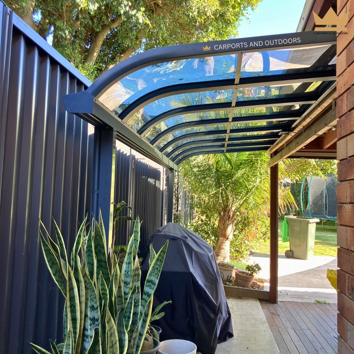 Patio Cover Kit grey with Light Grey 1.5m x 4.0m Installed in Roselands, NSW