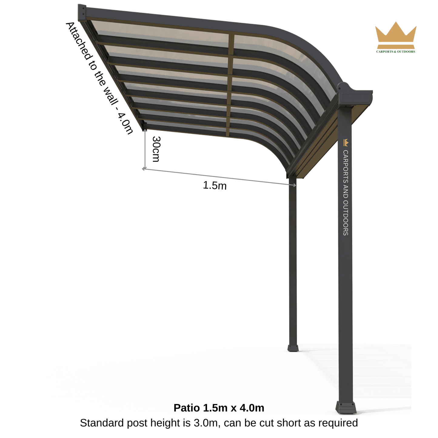 Patio Cover Kit - GREY - Carports and Outdoors Aus