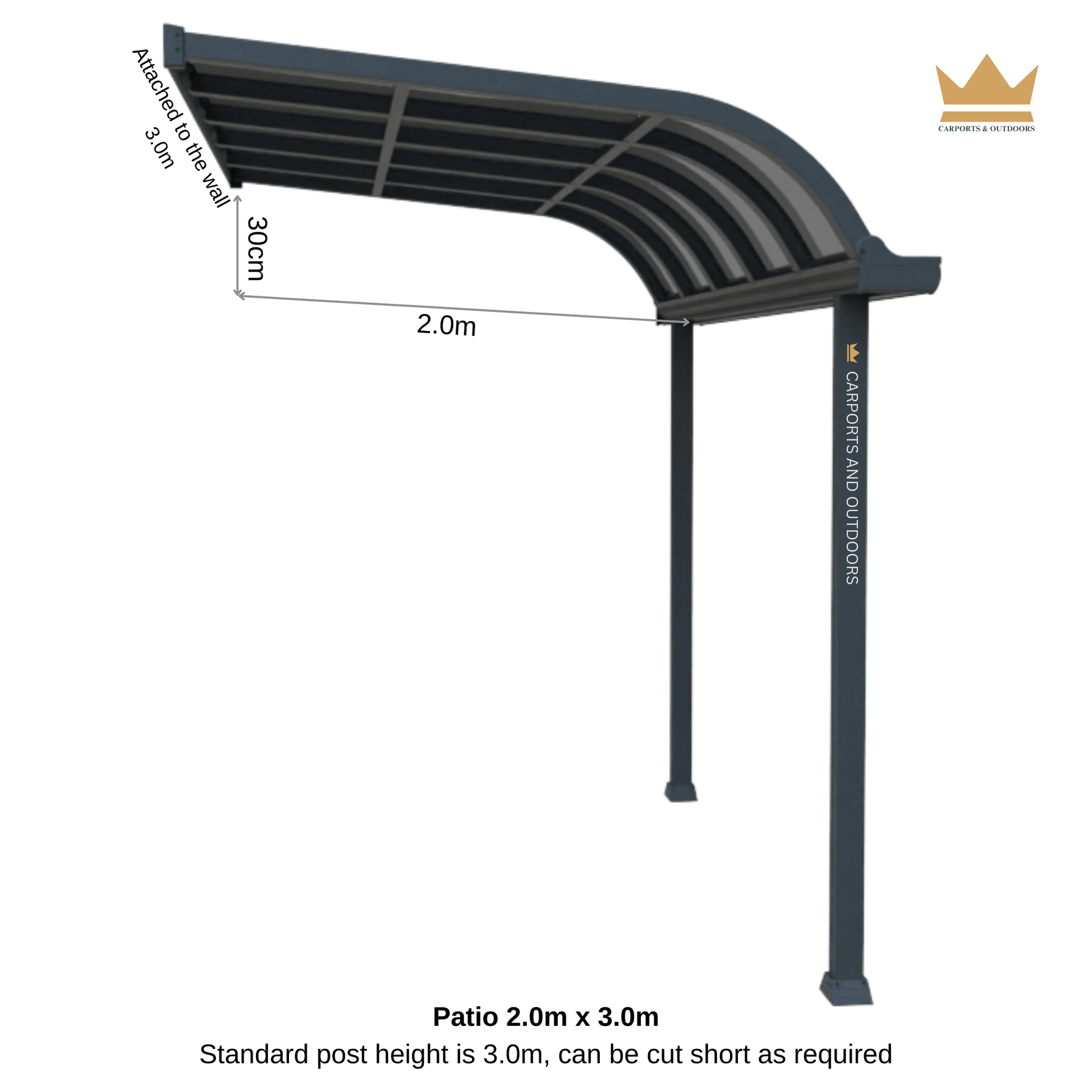 Patio Cover Kit - GREY - Carports and Outdoors Aus