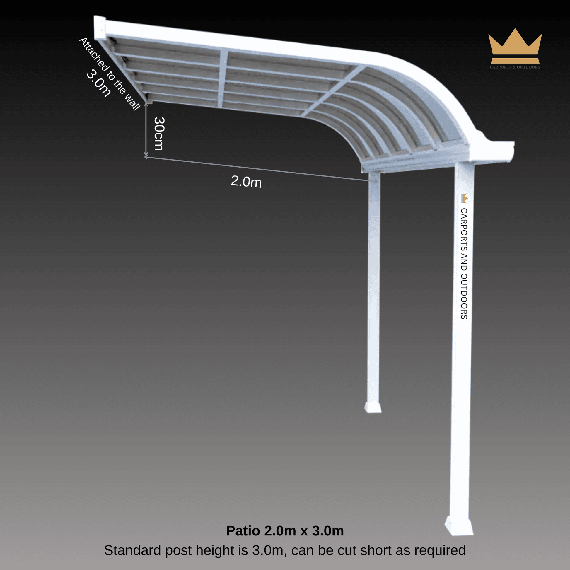 Patio Cover Kit - WHITE - Carports and Outdoors Aus
