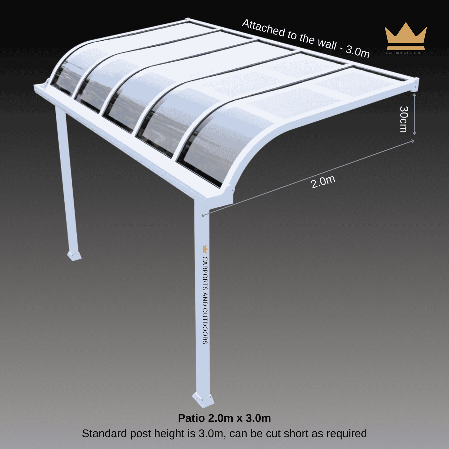 Patio Cover Kit - WHITE - Carports and Outdoors Aus