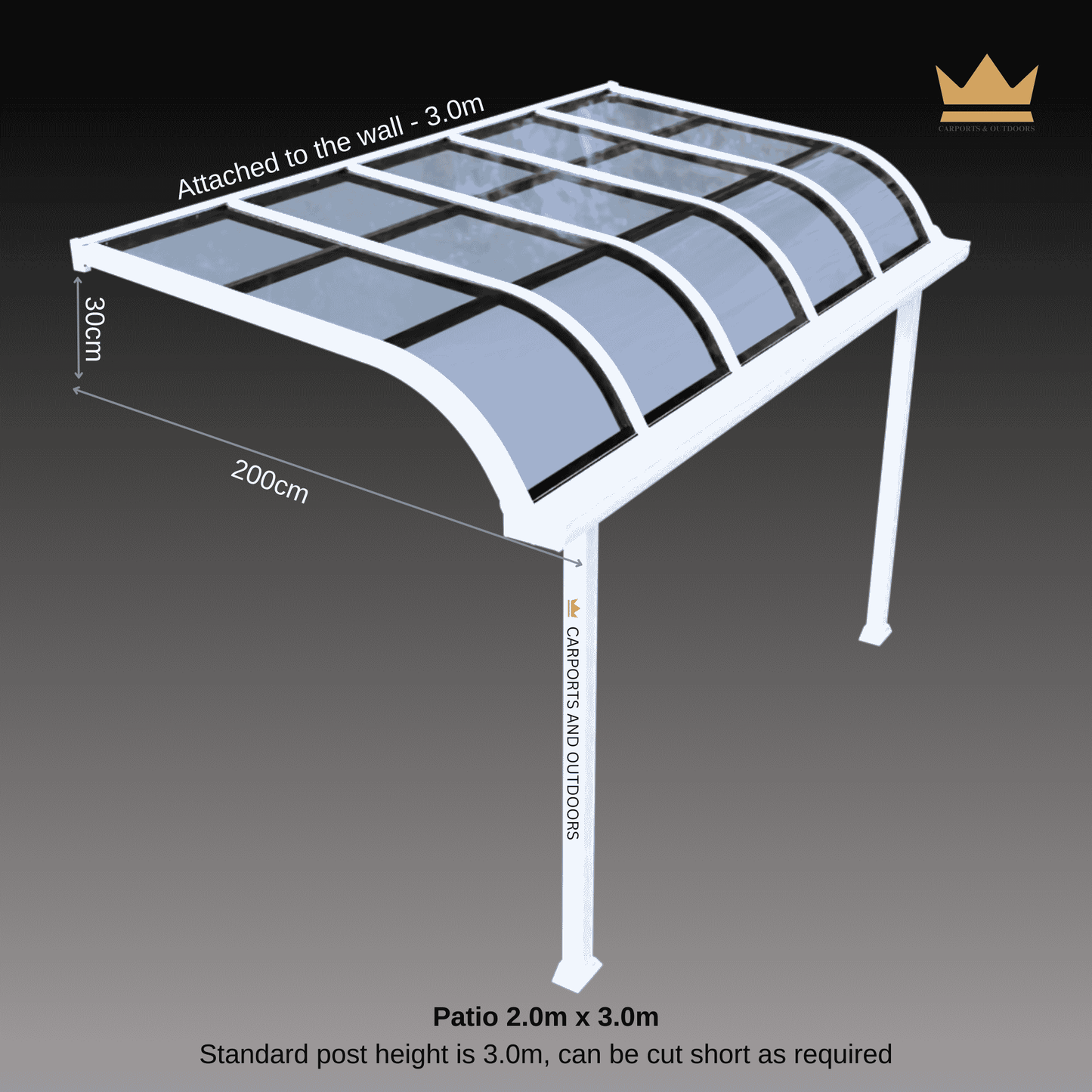 Patio Cover Kit - WHITE - Carports and Outdoors Aus