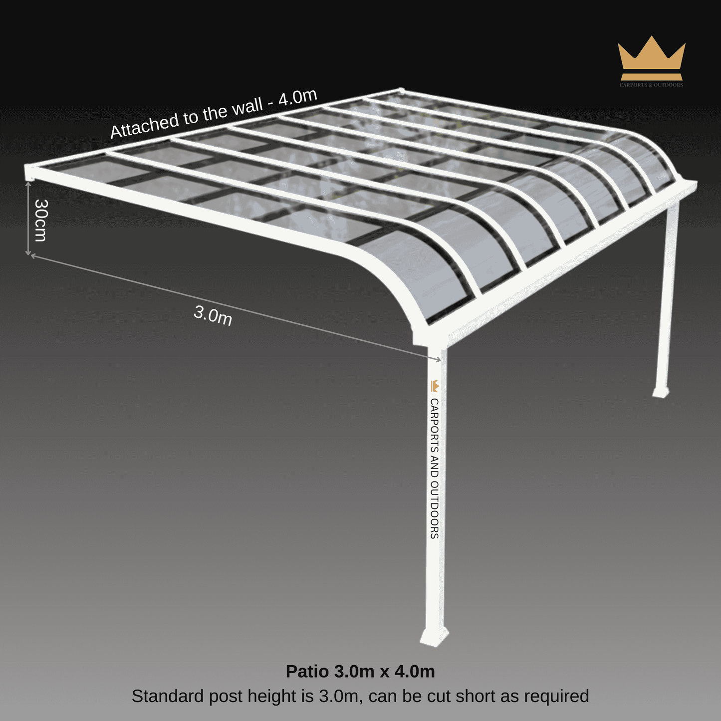 Patio Cover Kit - WHITE - Carports and Outdoors Aus
