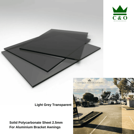 Solid PC Sheet 2.5mm For Bracket Awnings