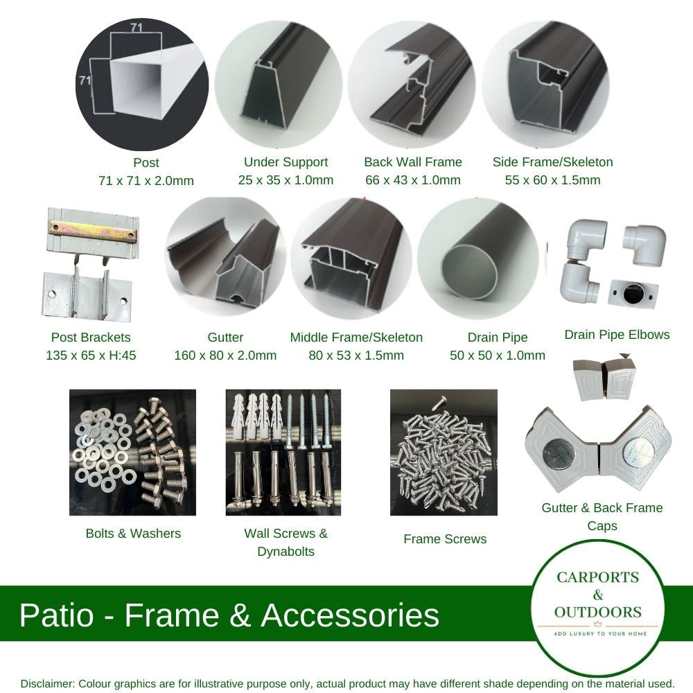Patio Cover Kit - GREY - Carports and Outdoors Aus