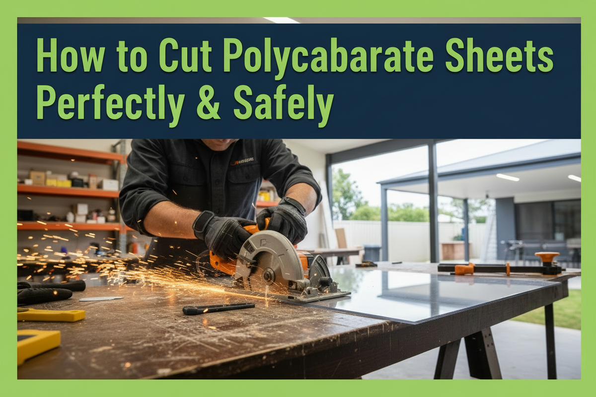 Load video: How to Cut Polycarbonate Sheets perfectly and safely.