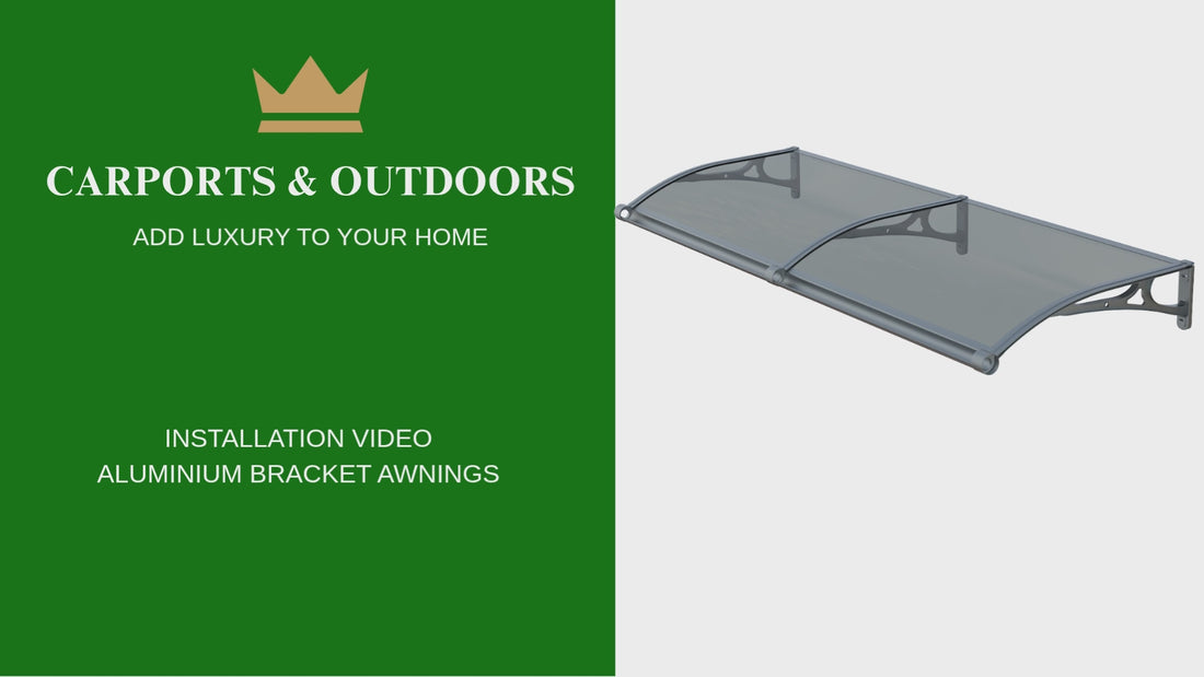 Aluminium Bracket Awning Installation Video CARPORTS & OUTDOORS