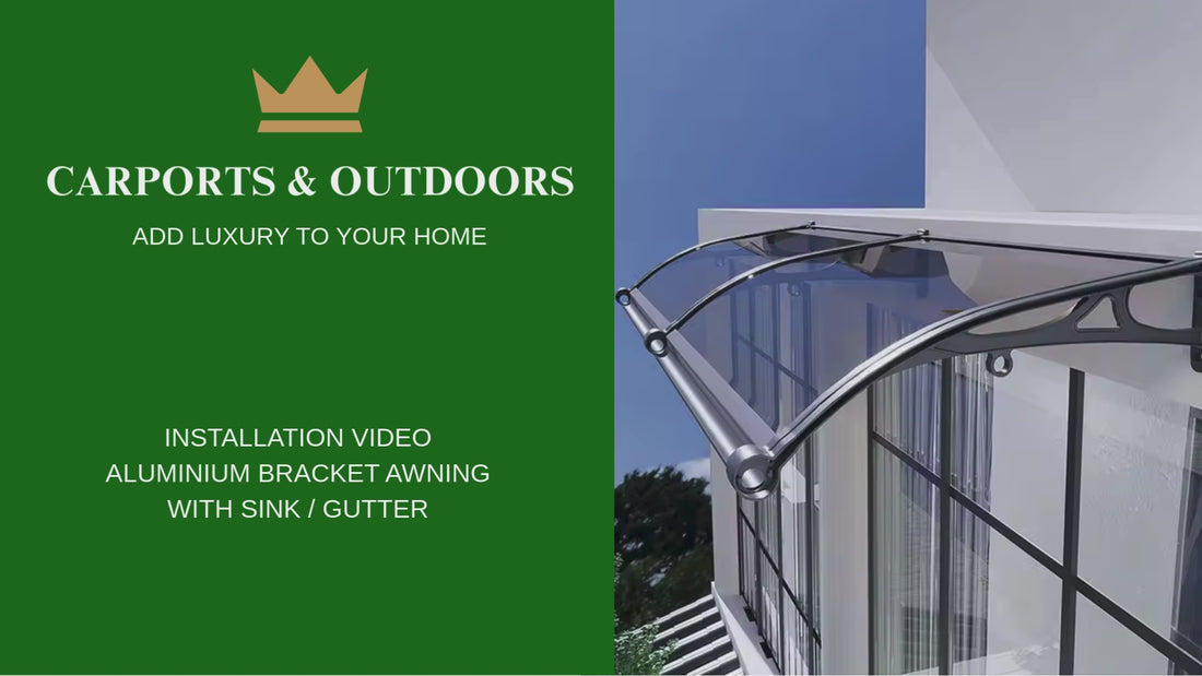 Aluminium Bracket Awning Video - How to install, step by step