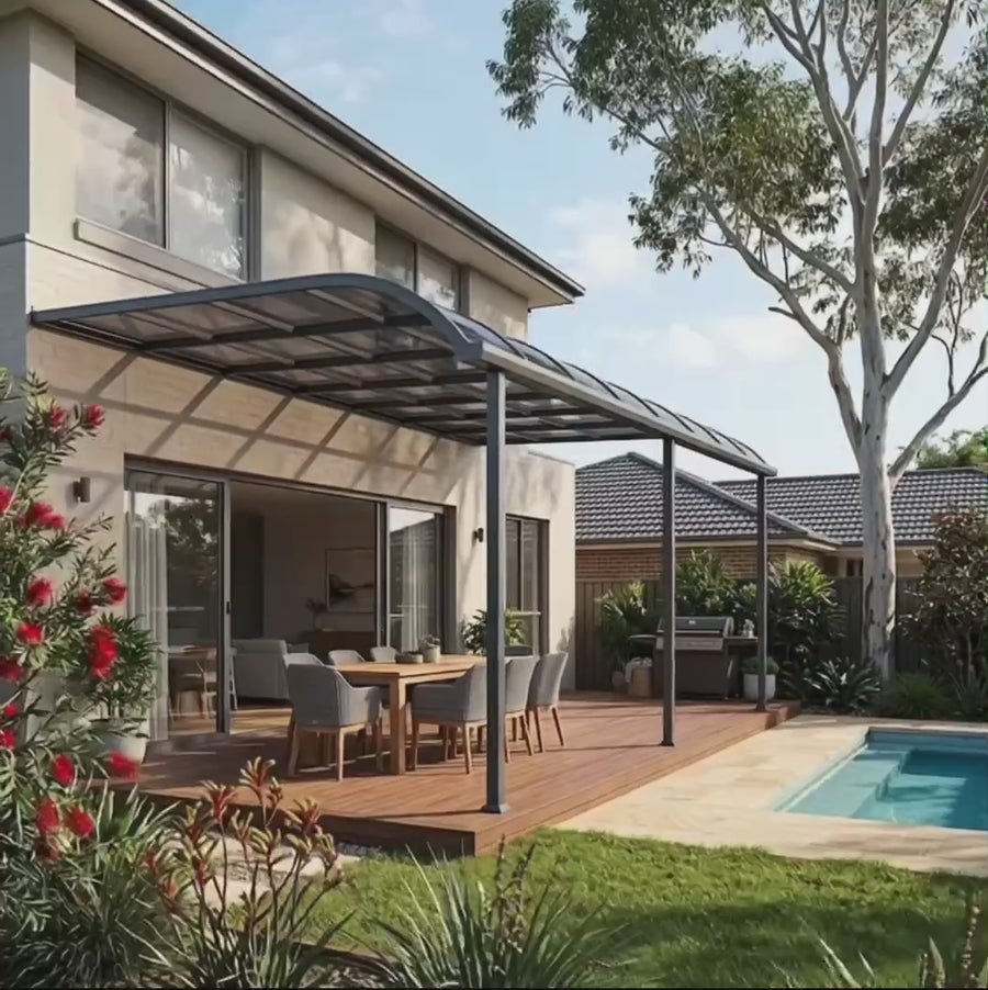Patio Cover Grey installed video in Melbourne