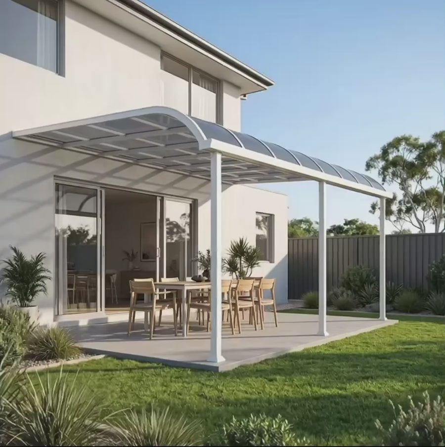 Patio Cover White installed video in Melbourne